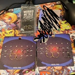 [NWT] Mega earrings set- studs, hoops, barbells